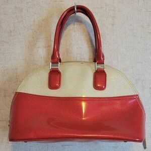 Vintage Star Struck Clothing Red and White Handbag